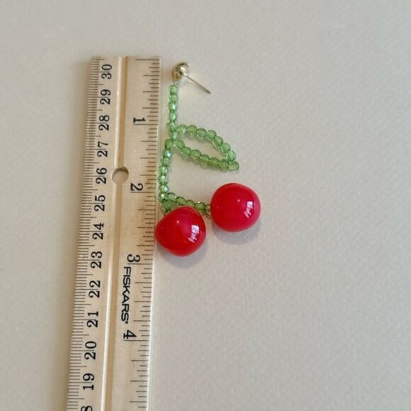 Cherry Drop Earrings N1479 - Picture 5 of 6